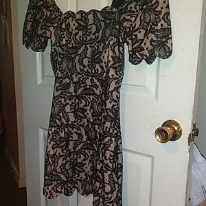 Black lace dress